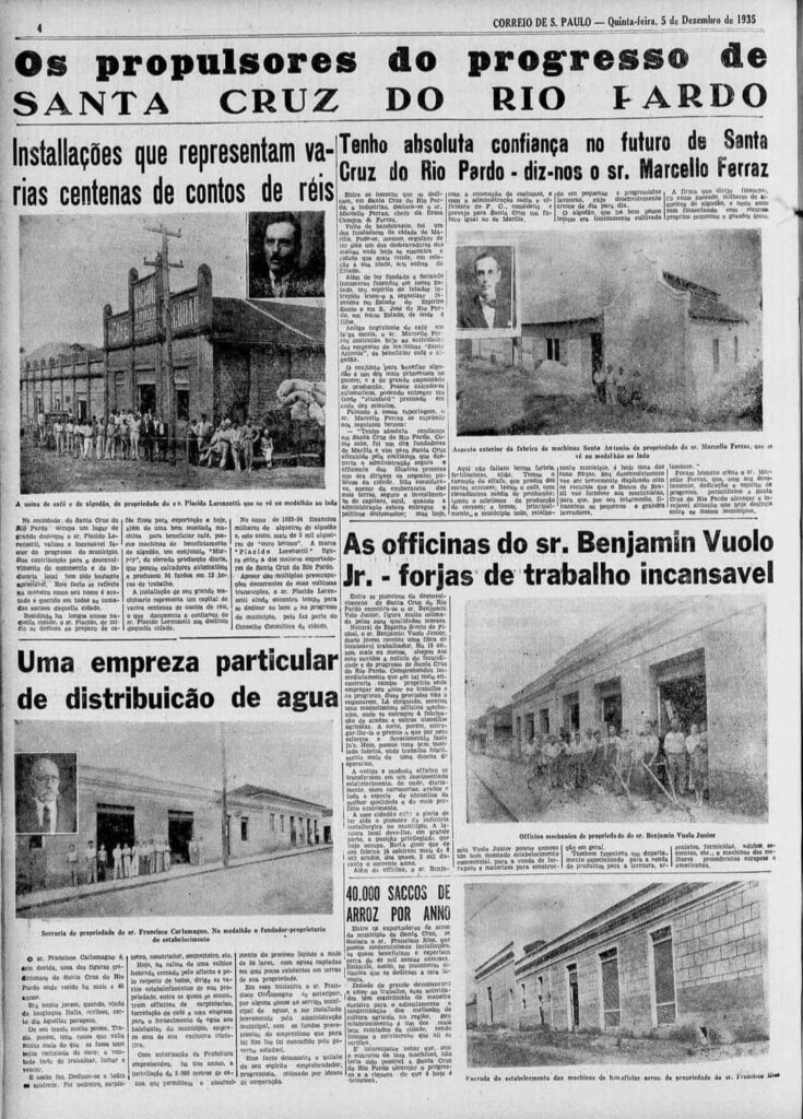 Jornal - Correio do Estado de São Paulo - 1935