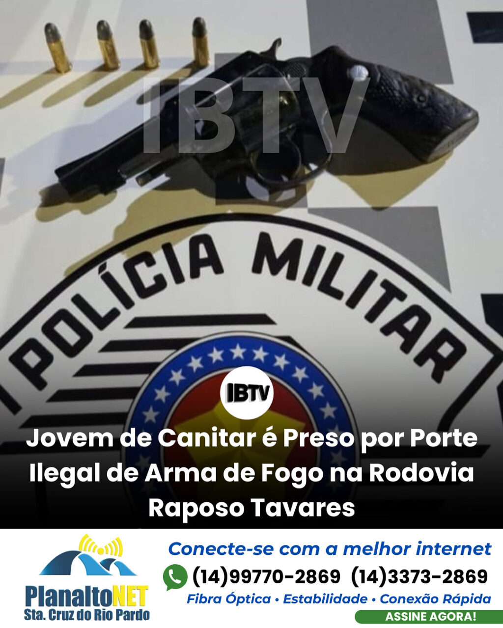 Post de notícia jornalístico preto e vermelho - 1