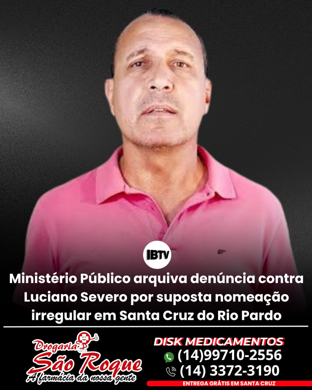 Post de notícia jornalístico preto e vermelho - 3