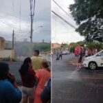 Quatro pessoas, entre elas três crianças, ficam feridas após incêndio atingir casa em Ourinhos