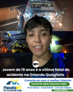 Post de notícia jornalístico preto e vermelho