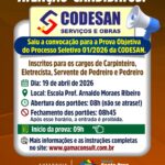 Codesan divulga convocação para prova objetiva de processo seletivo em Santa Cruz do Rio Pardo