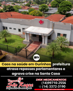 Post de notícia jornalístico preto e vermelho